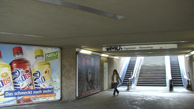 Plakatwerbung U-Bahn